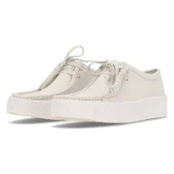 Weiße Nubuk Mokassin Lifestyle Schuhe
