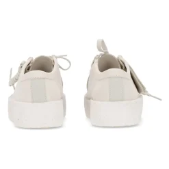 Weiße Nubuk Mokassin Lifestyle Schuhe
