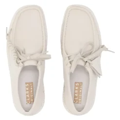 Weiße Nubuk Mokassin Lifestyle Schuhe