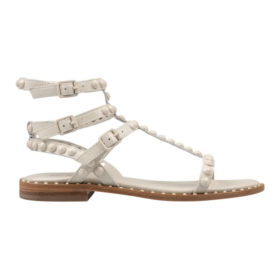 Weiße Sandalen mit Multi-Way Riemen