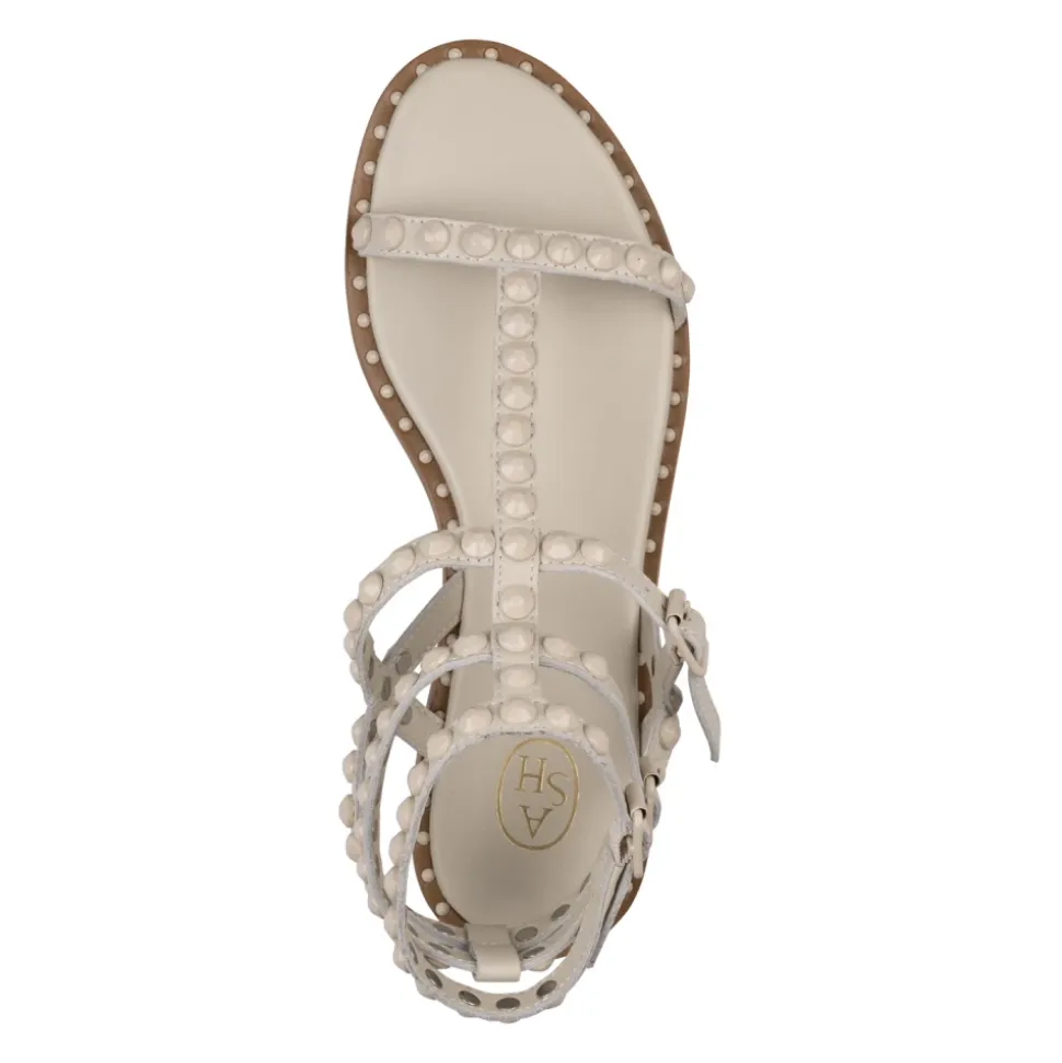 Weiße Sandalen mit Multi-Way Riemen
