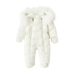Weißer Schneeanzug für Baby Mädchen