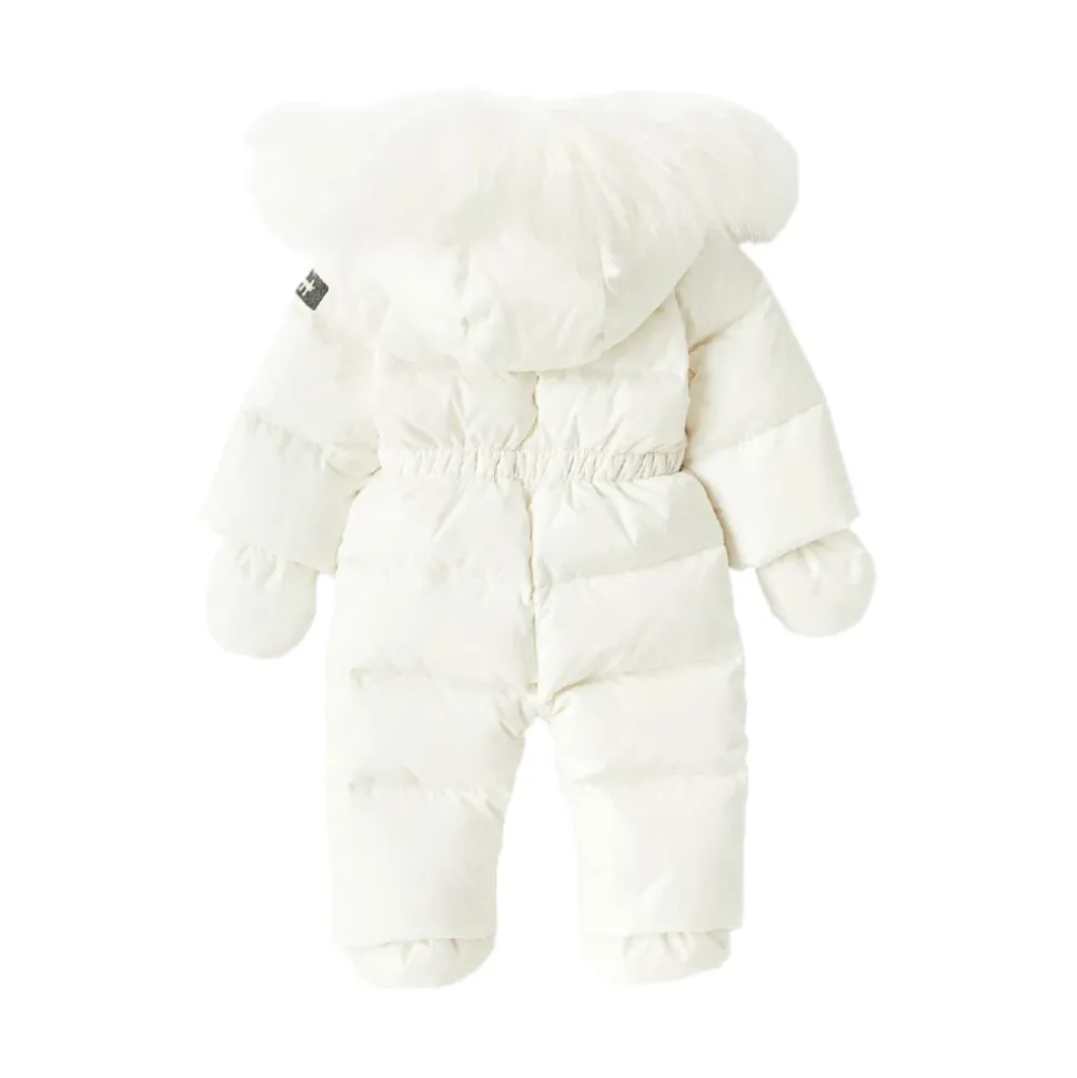 Weißer Schneeanzug für Baby Mädchen