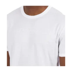 Weißes Besticktes Signature T-Shirt