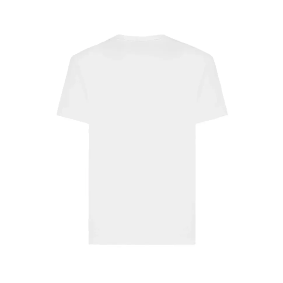 Weißes Besticktes Signature T-Shirt