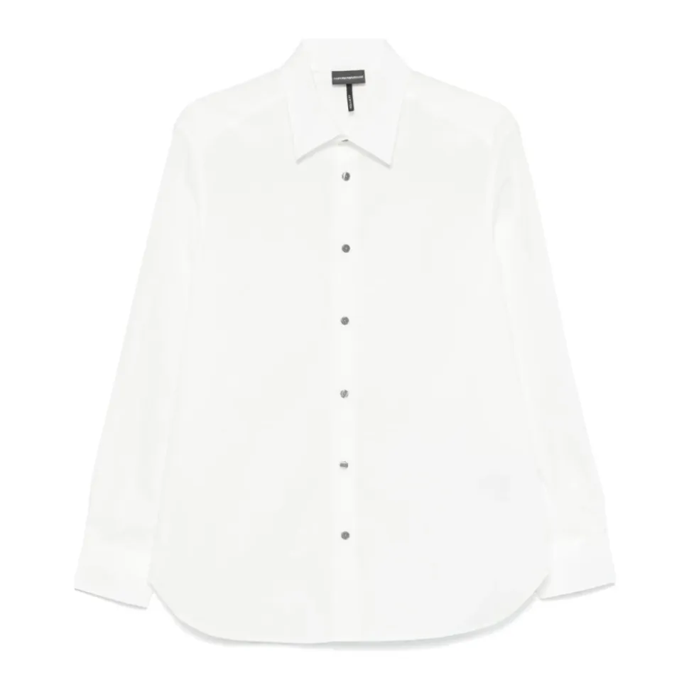 Weißes Button-Up Hemd Klassischer Stil