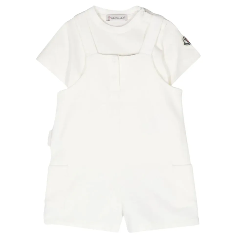 Weißes Jumpsuit-Set