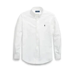 Weißes Langarmhemd Custom Fit