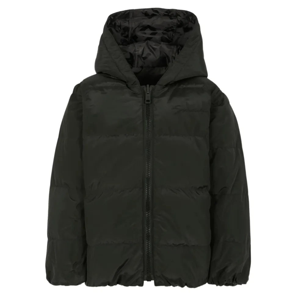Wendbare Gesteppte Schwarze Daunenjacke