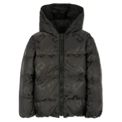 Wendbare Gesteppte Schwarze Daunenjacke