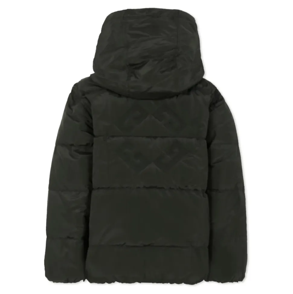 Wendbare Gesteppte Schwarze Daunenjacke