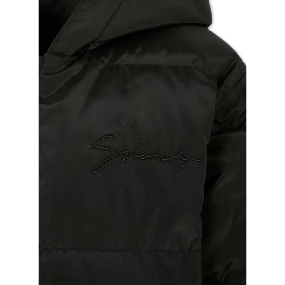 Wendbare Gesteppte Schwarze Daunenjacke