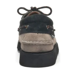 Wildleder EVA Loafers Dunkelgrau/Schwarz