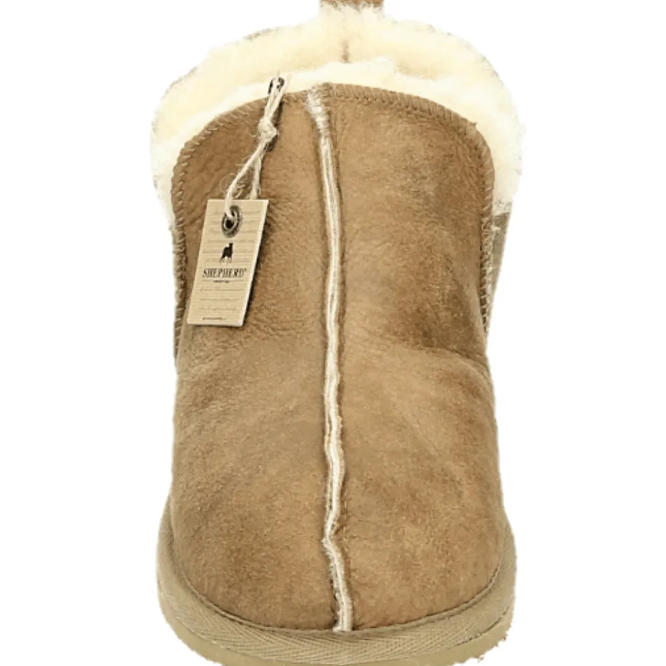 Wildleder Herren Hausschuhe Cognac Farbe