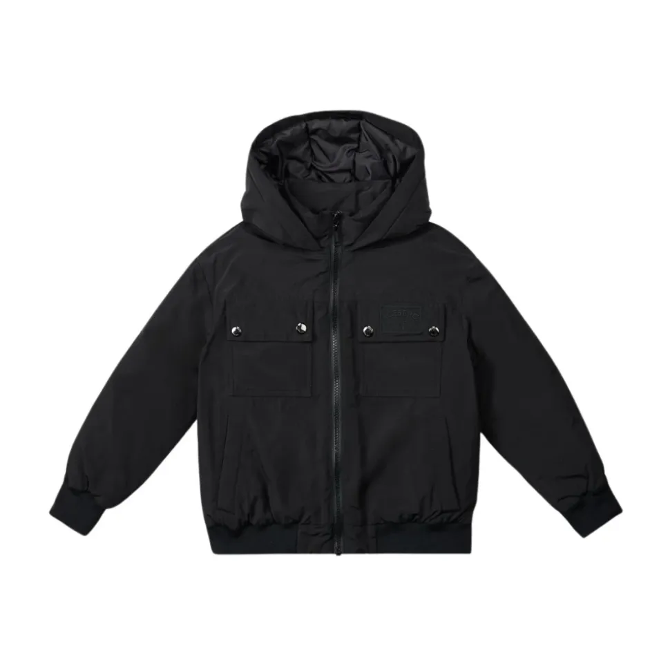 Windbreaker mit Kapuze und Ton-in-Ton-Reißverschlusstaschen