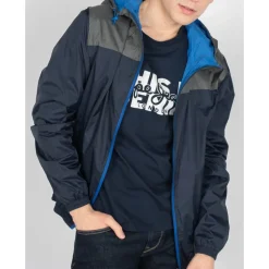 Windjacke mit Kapuze und Reißverschluss