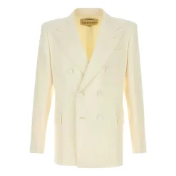 Wollblazer mit doppelter Knopfleiste