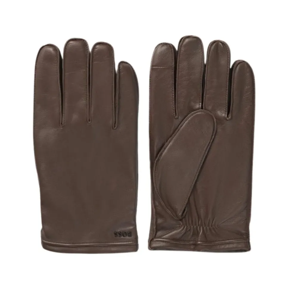 Wollgefütterte Handschuhe aus Leder
