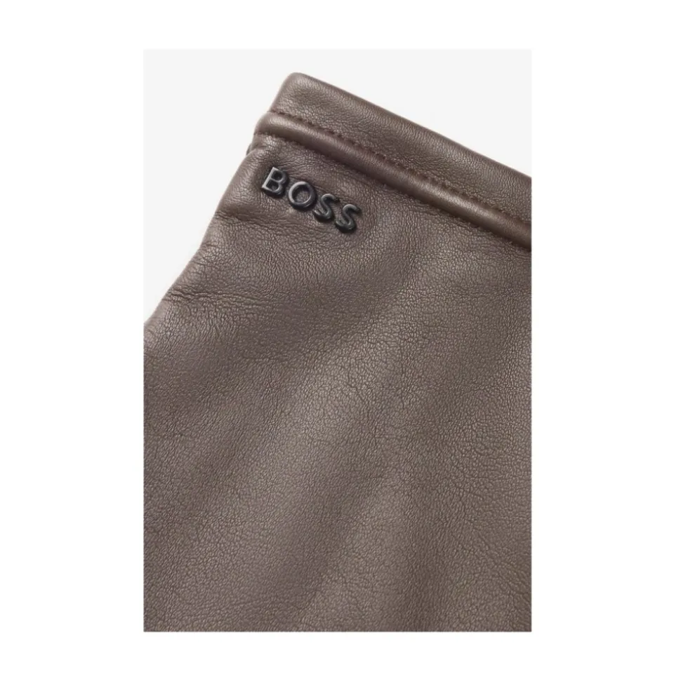Wollgefütterte Handschuhe aus Leder
