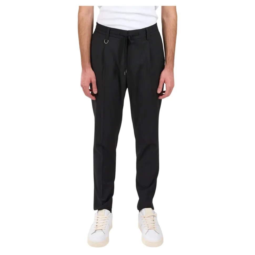 Wollmischhose mit verstecktem Verschluss