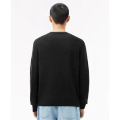 Wollpullover mit Rundhalsausschnitt