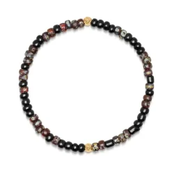 Wristband with Dark Japanese Miyuki Beads