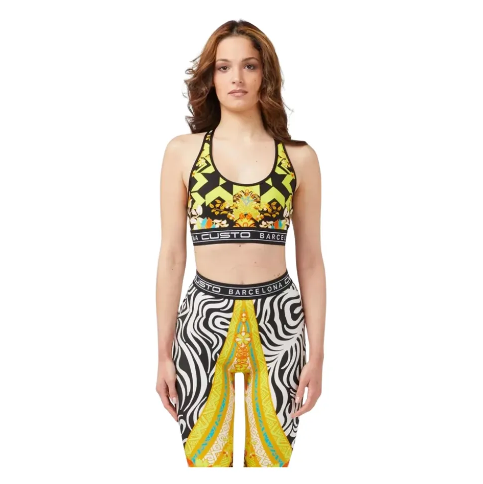 Zebra Print Racerback Sports Bra