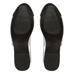 Zweifarbige Ballerinas aus Leder